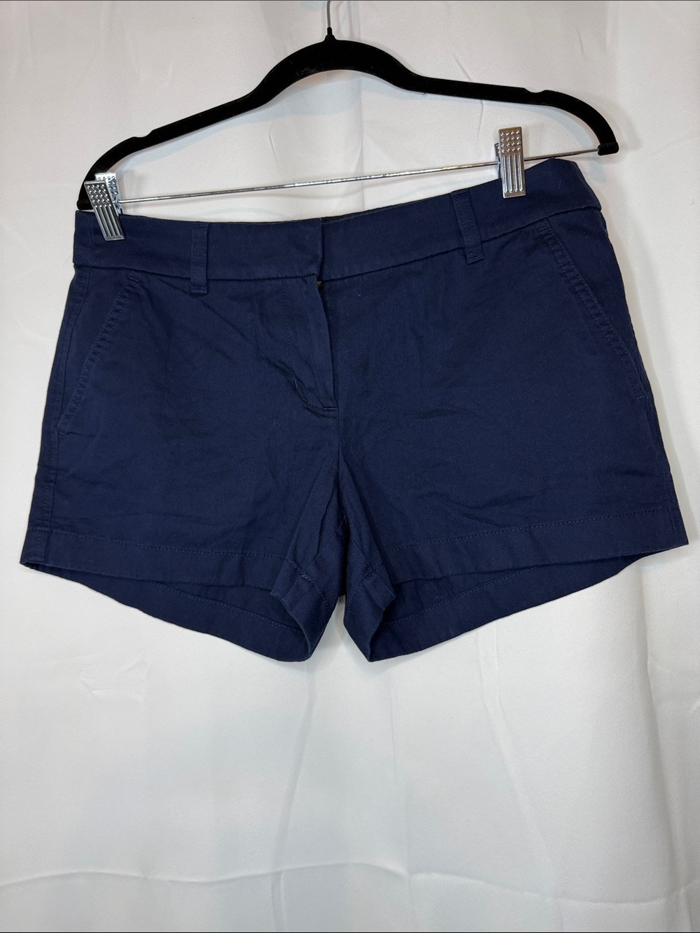 J. Crew Navy Cotton Bermuda Shorts